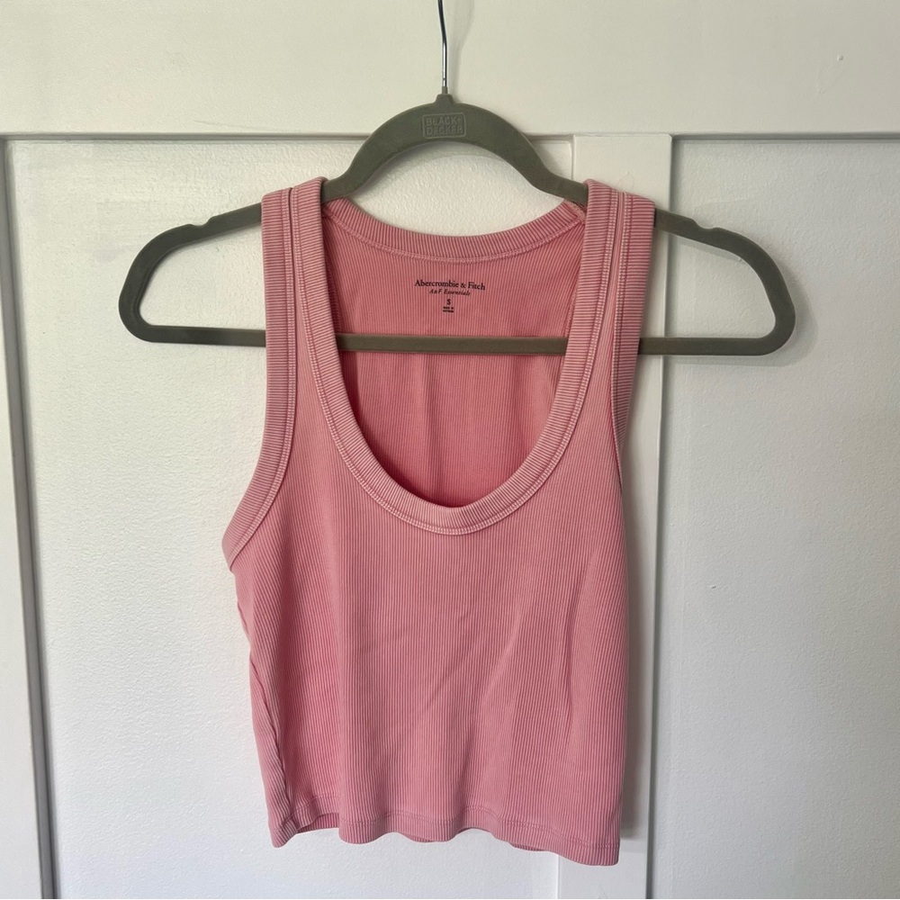 Abercrombie Pink Ribbed Tank Top